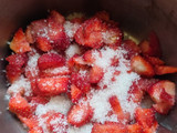 503. Milky Pudding with Strawberry Sauce