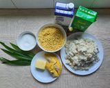 Hình bước làm 1 của món Bánh khoai mì sầu riêng nướng