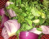 A picture of step 1 of Pudina chutney.