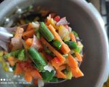 A picture of step 3 of Mixed Veg Fried Rice in Pressure cooker.