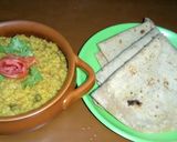A picture of step 4 of Quick Moong Daal with chapati...