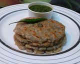A picture of step 12 of Sabudana Thalipeeth.