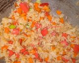 Foto langkah ke 3 dari resep Nasi goreng kornet rainbow #antiribet.
