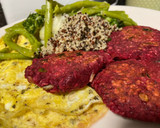 Foto del paso 4 de la receta: Hamburguesas saludables de remolacha y lenteja. Apto para ovo-vegetarian 🌱❤️