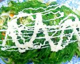 Hình bước làm 1 của món Gỏi rong biển bắp cải