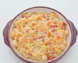 Une image de l'étape 3 de Gratin de pâtes aux salsifis/bacon.