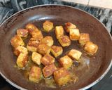 A picture of step 4 of Palak Paneer (no onion, no garlic)..