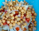 A picture of step 2 of Chattpatti Mix Chaat Plate 😋😋.
