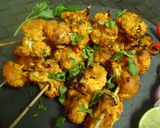 A picture of step 5 of Ramadan Special - Skewered Cauliflower Tikka.