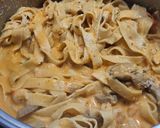 Foto del paso 13 de la receta: Tagliatelle al huevo con langostinos y almejas