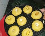 A picture of step 6 of Nankhatai.