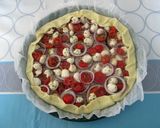 Foto del passaggio 2 della ricetta Torta Salata con Pomodorini Cipolle e Mozzarelline