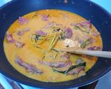 A picture of step 2 of Beef Rendang.