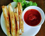 A picture of step 3 of Salad toast sandwich.