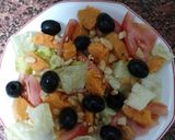 A picture of step 2 of Sweet Potato, Cashew, and Canned Mackerel Salad.