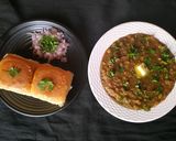 A picture of step 10 of Black pav bhaji.