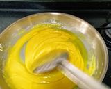 A picture of step 4 of Ghee Mysore Pak.