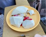 A picture of step 8 of White Chocolate Pinta Cake.