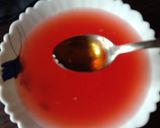 ஆரஞ்சு செம்பருத்தி ஜூஸ் (Orange, Hibiscus, Honey Ginger juice recipe in tamil) ரெசிபி ஸ்டேப் 5 புகைப்படம்