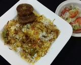 A picture of step 5 of White Chana Biryani.
