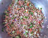 Foto del paso 9 de la receta: Tabulé de bulgur de vegetales con menta y yogur agrio
