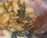 A picture of step 3 of Crispy aalu matar.