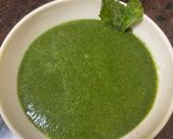 A picture of step 4 of Pudina chutney.