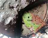Foto langkah ke 9 dari resep Choco Green Tea Moist Cake.