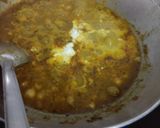 A picture of step 2 of Chole palak biriyani.