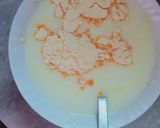 A picture of step 3 of Mango flavour fruit and jelly custard.
