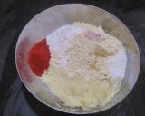 A picture of step 2 of Aloo besan sev.