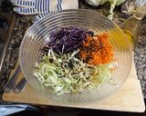 Foto del paso 2 de la receta: Ensalada sencilla de repollos con sésamo tostado y sésamo negro