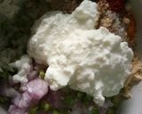 A picture of step 2 of Poha balls.