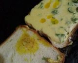 A picture of step 3 of Suji besan mix sandwich.