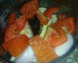 A picture of step 1 of White chany with boiled egg.