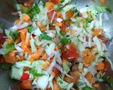 A picture of step 2 of Corn Chaat.