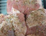 A picture of step 1 of Skye's first Cornbeef Briskets.