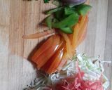 A picture of step 1 of Light creamy Mexican Coleslaw.