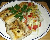 Foto del paso 4 de la receta Corvina a la Donosti c/ tomate monterrosa, lechuga y encurtidos