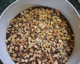 A picture of step 4 of Oatmeal Walnut & Chocolate Brownie Cake Eggless.