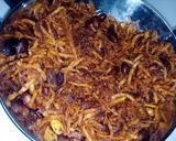 A picture of step 2 of Spicy Aloo Nimko.