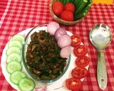 A picture of step 12 of Chatpata Masala Bhindi.