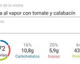 Foto del paso 4 de la receta: Lubina al vapor con tomate y spaghetti de calabacín