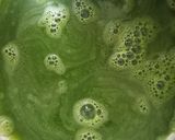 A picture of step 2 of Green rice and Caropina sauce.