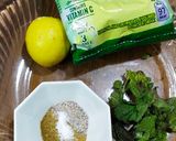 A picture of step 1 of Mint lemonade drink.