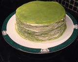 Hình bước làm 9 của món Bánh crepe trà xanh ngàn lớp