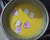 A picture of step 5 of Ratalu Puri (Purple Yam Puri).