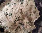 A picture of step 1 of Palak Puri.