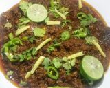 A picture of step 6 of Dum qeema.