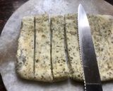 A picture of step 2 of #Karela,fish,layers,flower,  net and triangle shaped Nimkis.